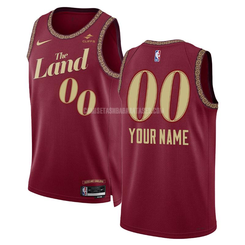 camiseta custom de la cleveland cavaliers 3 negro city edition hombre 2023-24