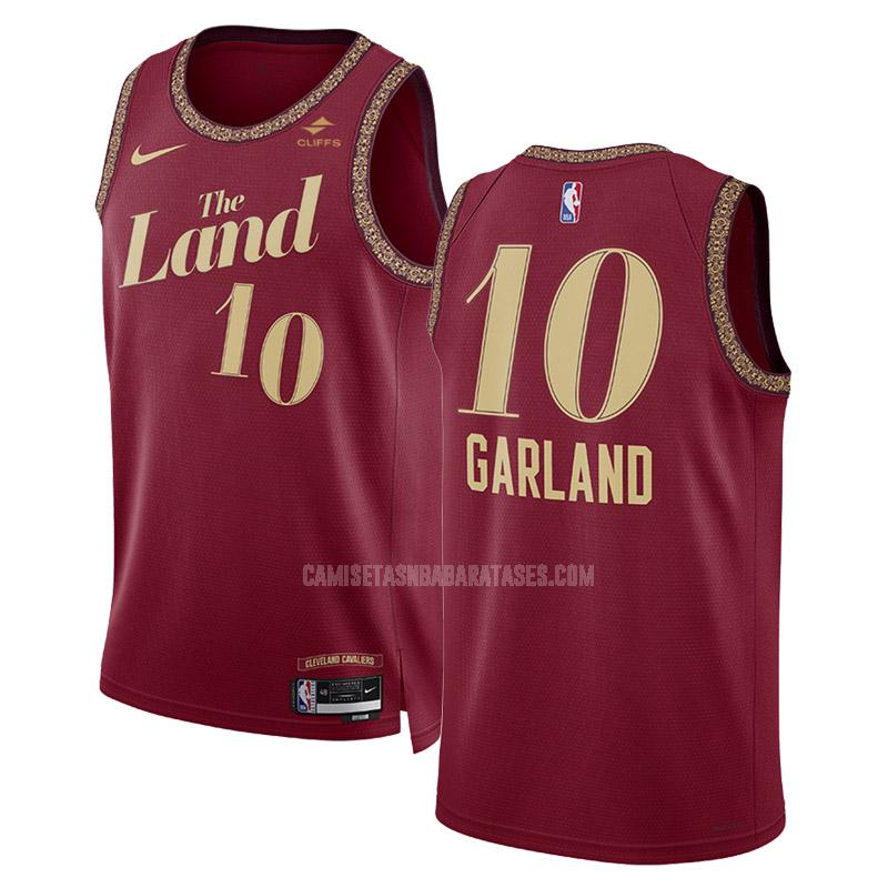 camiseta darius garland de la cleveland cavaliers 10 negro city edition hombre 2023-24