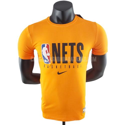 camiseta de baloncesto de la brooklyn nets amarillo 22822a15 hombres 2022-23