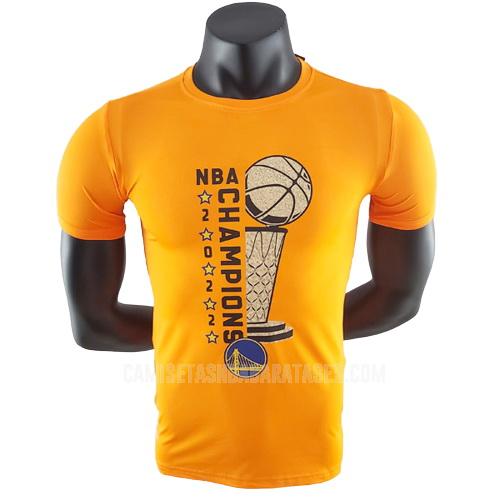 camiseta de baloncesto de la golden state warriors amarillo 22822a13 champions hombres 2022