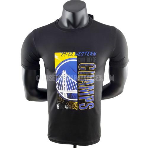camiseta de baloncesto de la golden state warriors negro 22822a20 western champions hombres 2021-22