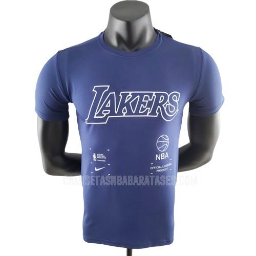 camiseta de baloncesto de la los angeles lakers azul 22822a26 hombres 2022-23