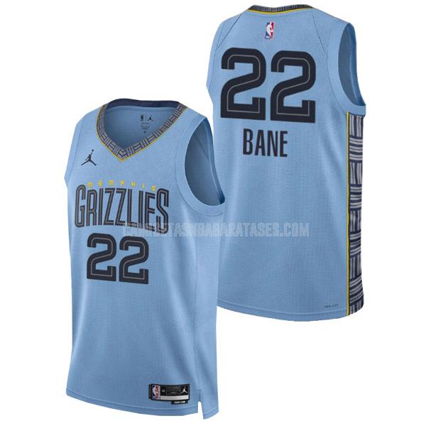 camiseta desmond bane de la memphis grizzlies 22 azul statement edition hombres 2022-23