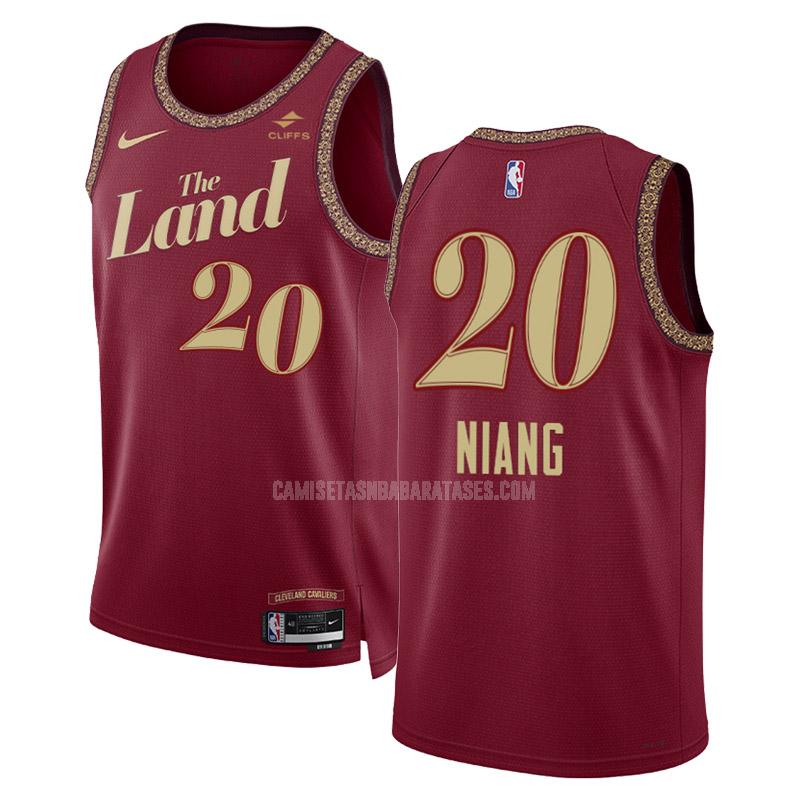 camiseta georges niang de la cleveland cavaliers 20 negro city edition hombre 2023-24