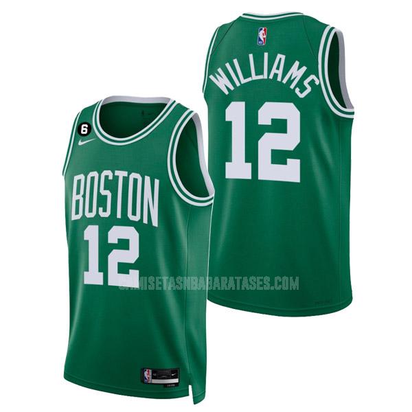 camiseta grant williams de la boston celtics 12 verde icon edition hombres 2022-23