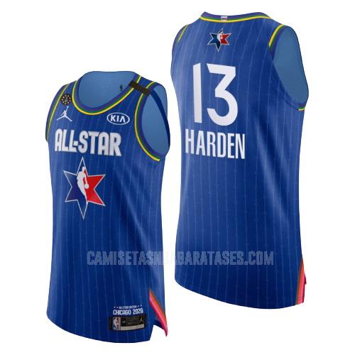 camiseta james harden de la houston rockets 13 azul nba all-star hombres 2020