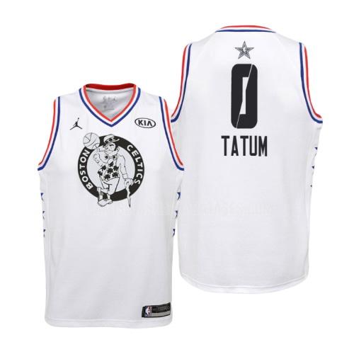 camiseta jayson tatum de la boston celtics 0 blanco nba all-star niños 2019