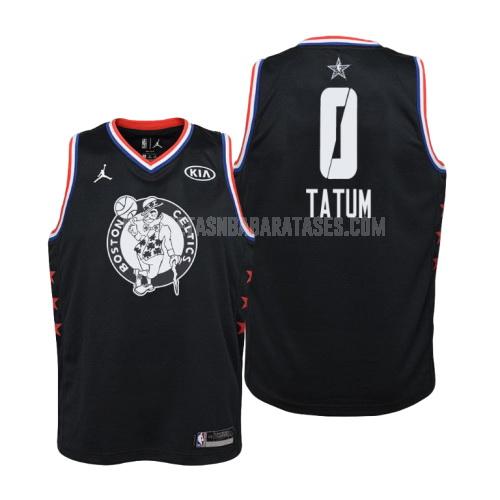 camiseta jayson tatum de la boston celtics 0 negro nba all-star niños 2019