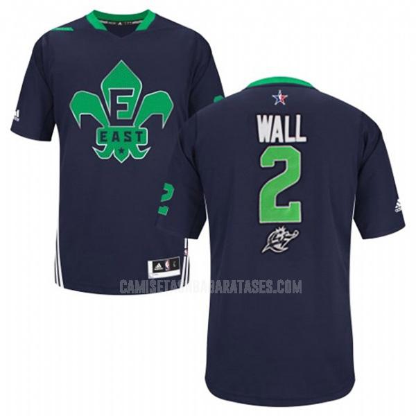 camiseta john wall de la washington wizards 2 azul nba all-star hombres 2014