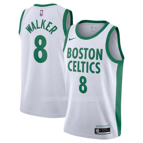 camiseta kemba walker de la boston celtics 8 blanco city edition hombres 2020-21