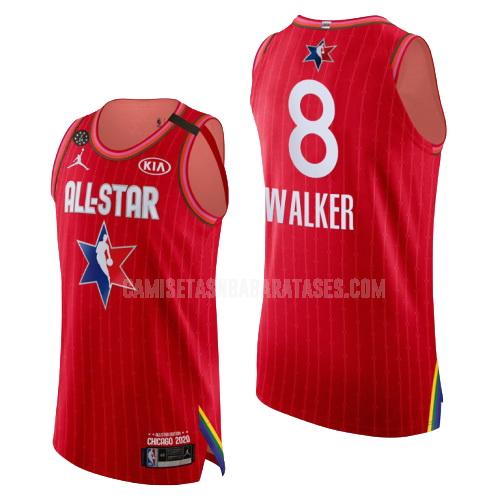 camiseta kemba walker de la boston celtics 8 rojo nba all-star hombres 2020