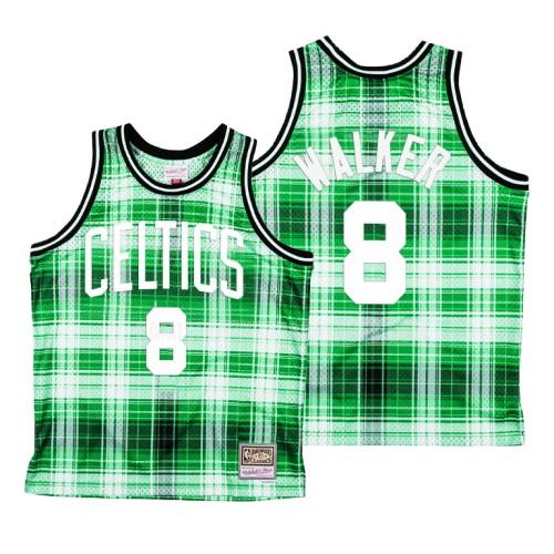 camiseta kemba walker de la boston celtics 8 verde hardwood classics hombres