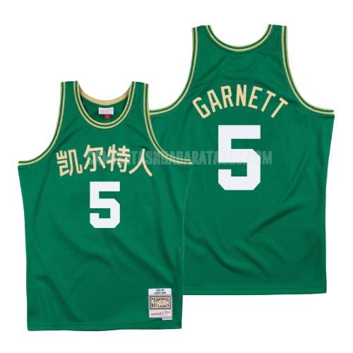 camiseta kevin garnett de la boston celtics 5 verde año nuevo chino hombres