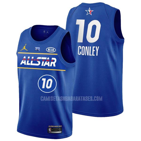 camiseta mike conley de la 10 azul all-star hombres 2021