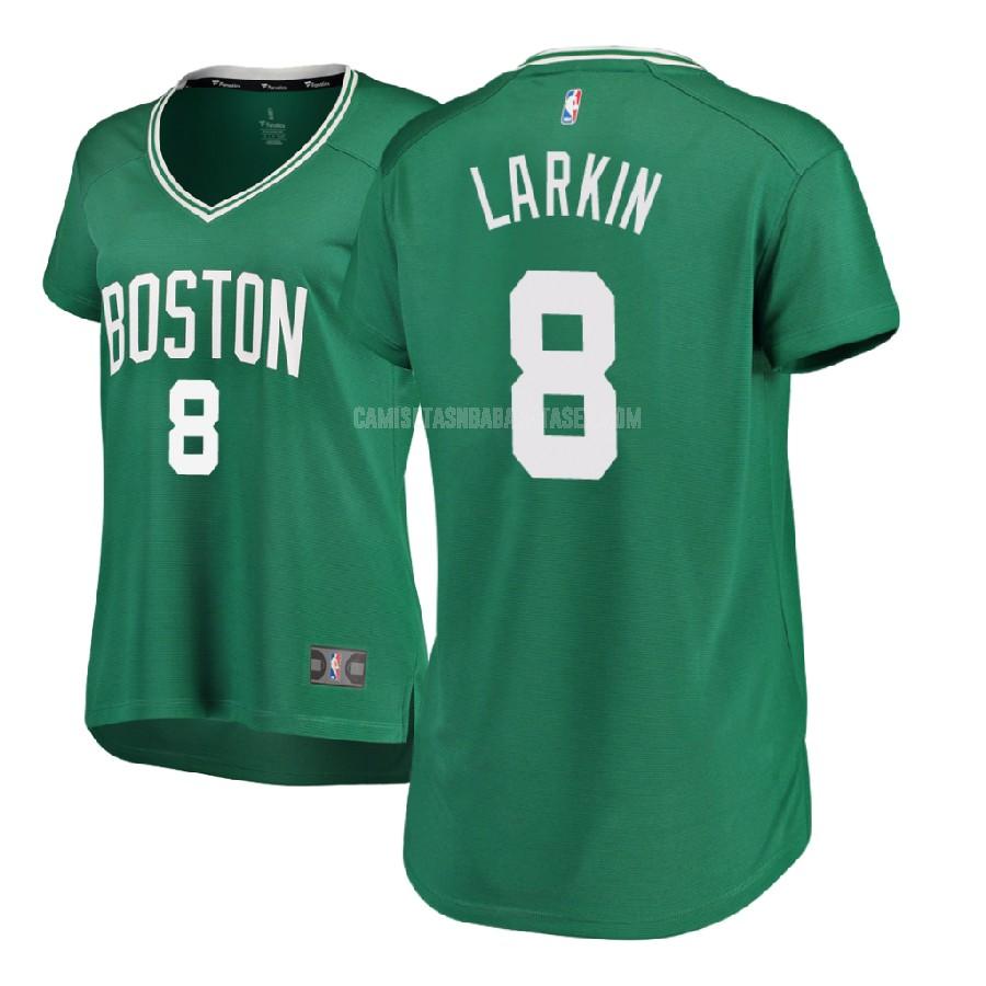 camiseta shane larkin de la boston celtics 8 verde icon mujer 2017-18