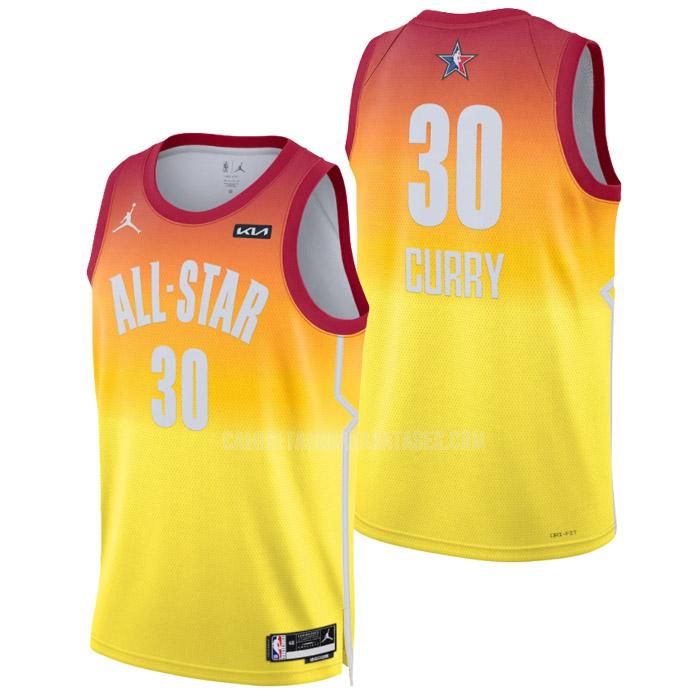 camiseta stephen curry de la nba all-star 30 naranja hombre 2023