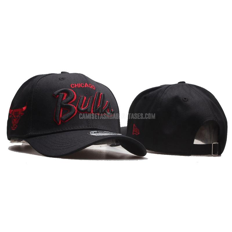 gorra de beisbol de la chicago bulls negro 2023