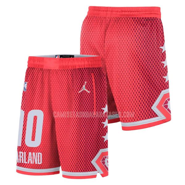 pantalones cortos darius garland de la 10 rojo nba all-star hombres 2022