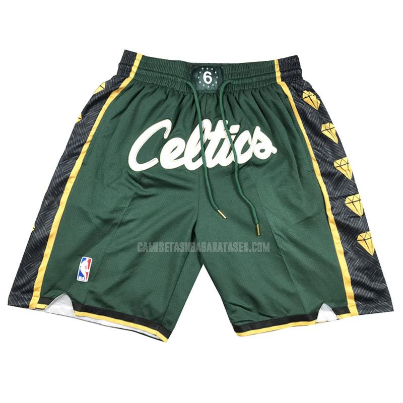 pantalones cortos de baloncesto de la boston celtics verde city edition 2023