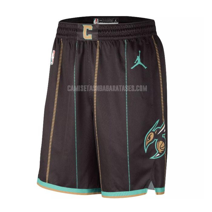 pantalones cortos de baloncesto de la charlotte hornets negro city edition 2023