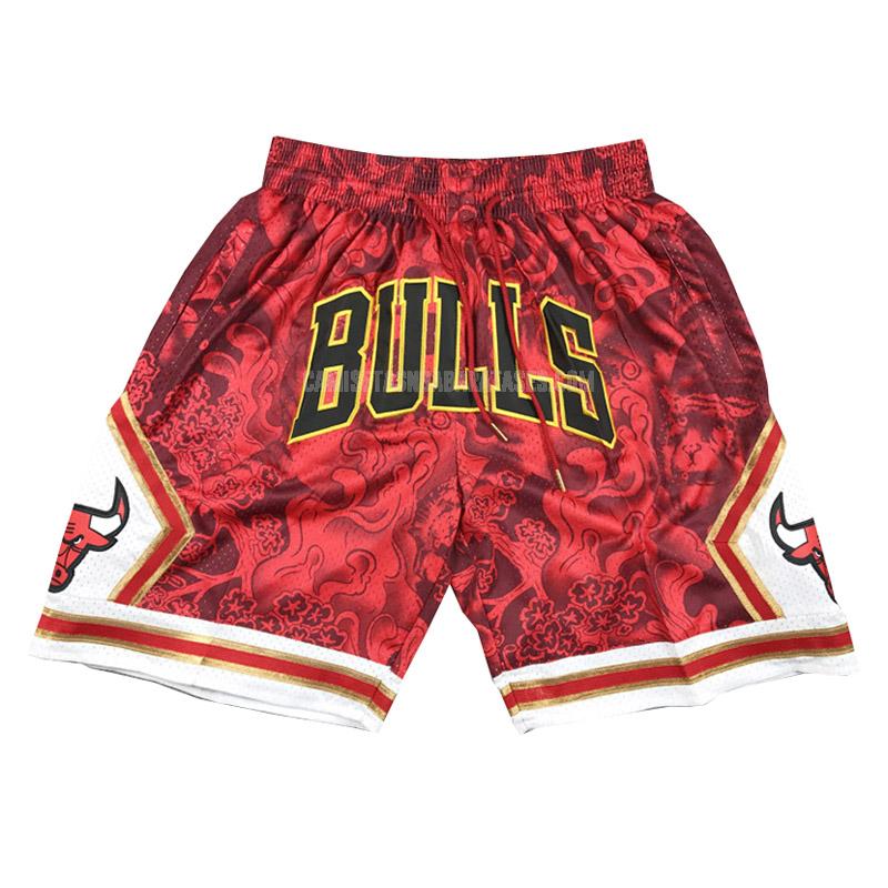 pantalones cortos de baloncesto de la chicago bulls rojo tiger year edition 2023