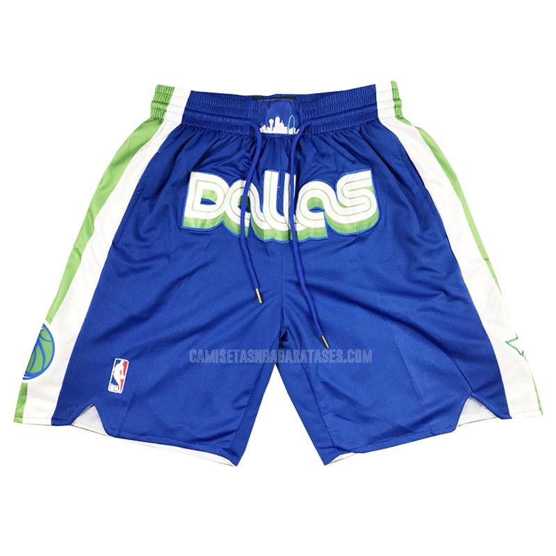 pantalones cortos de baloncesto de la dallas mavericks azul city edition 2023