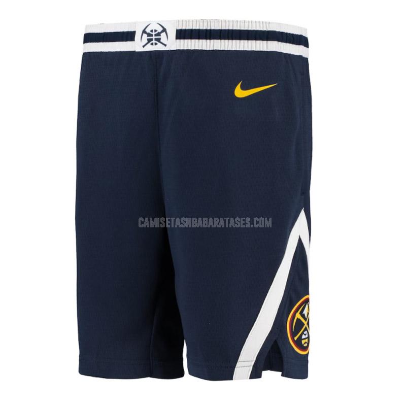 pantalones cortos de baloncesto de la denver nuggets azul marino icon edition 2022-23