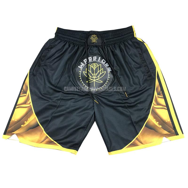 pantalones cortos de baloncesto de la golden state warriors negro city edition 2023