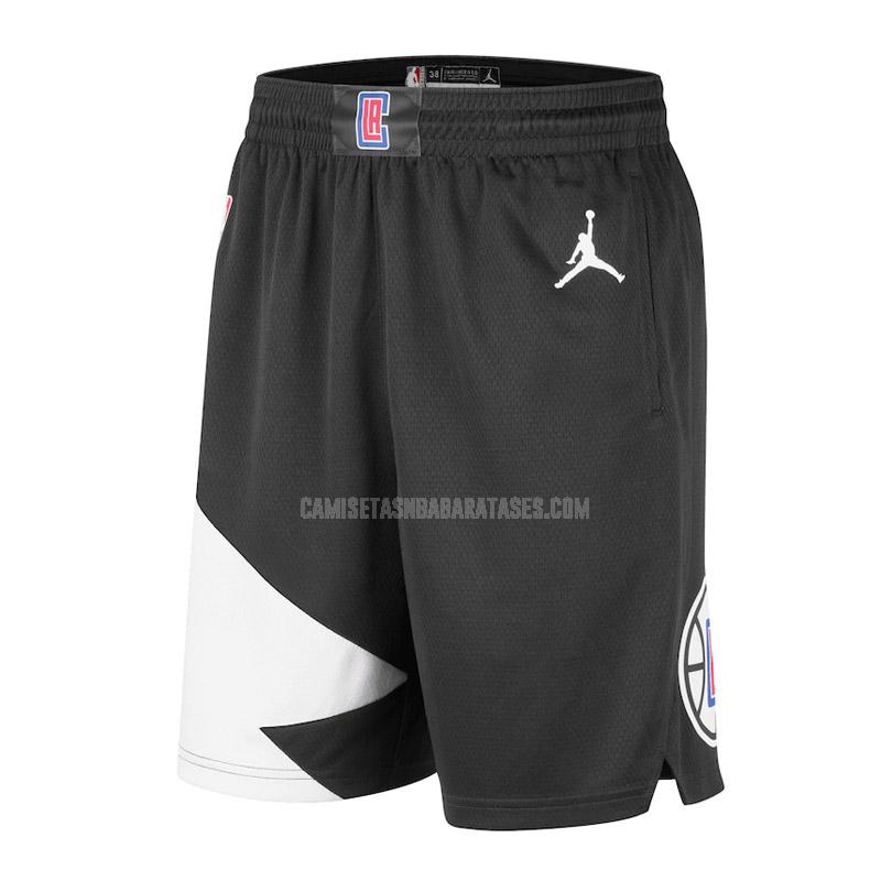pantalones cortos de baloncesto de la los angeles clippers negro statement edition 2022-23