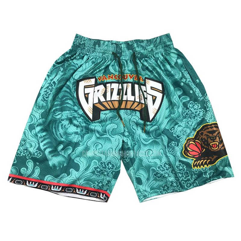 pantalones cortos de baloncesto de la memphis grizzlies verde tiger year edition 2023