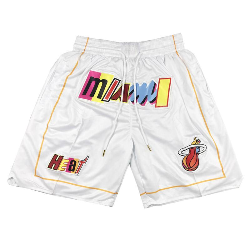 pantalones cortos de baloncesto de la miami heat blanco city edition 2023