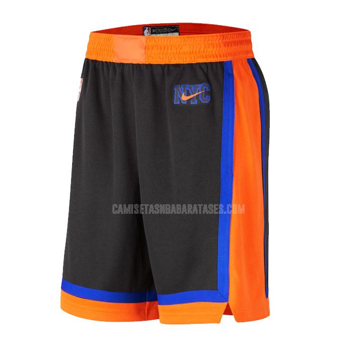 pantalones cortos de baloncesto de la new york knicks negro city edition 2023