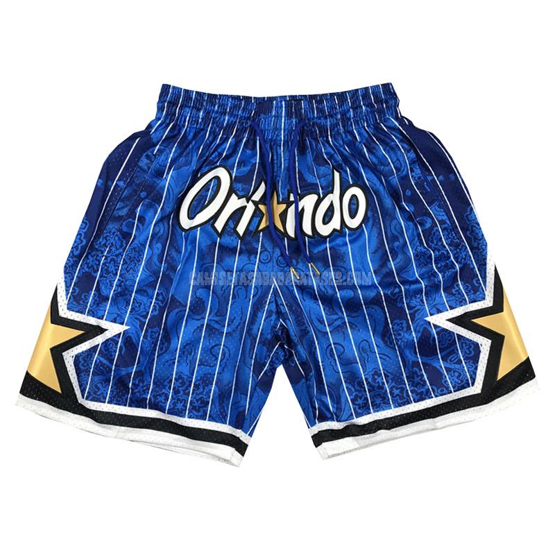 pantalones cortos de baloncesto de la orlando magic azul tiger year edition 2023