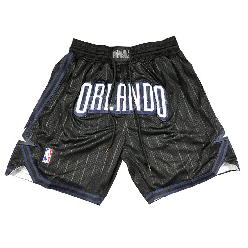 pantalones cortos de baloncesto de la orlando magic negro city edition 2023