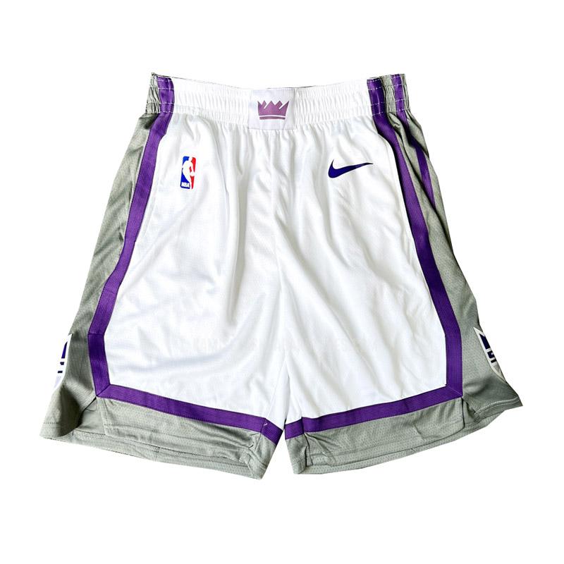 pantalones cortos de baloncesto de la sacramento kings blanco association edition 2022-23