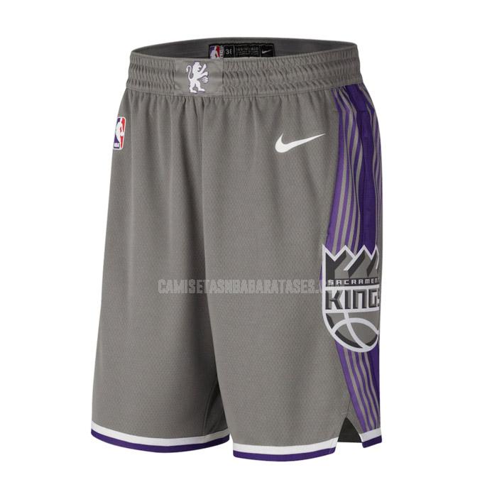 pantalones cortos de baloncesto de la sacramento kings gris city edition 2023