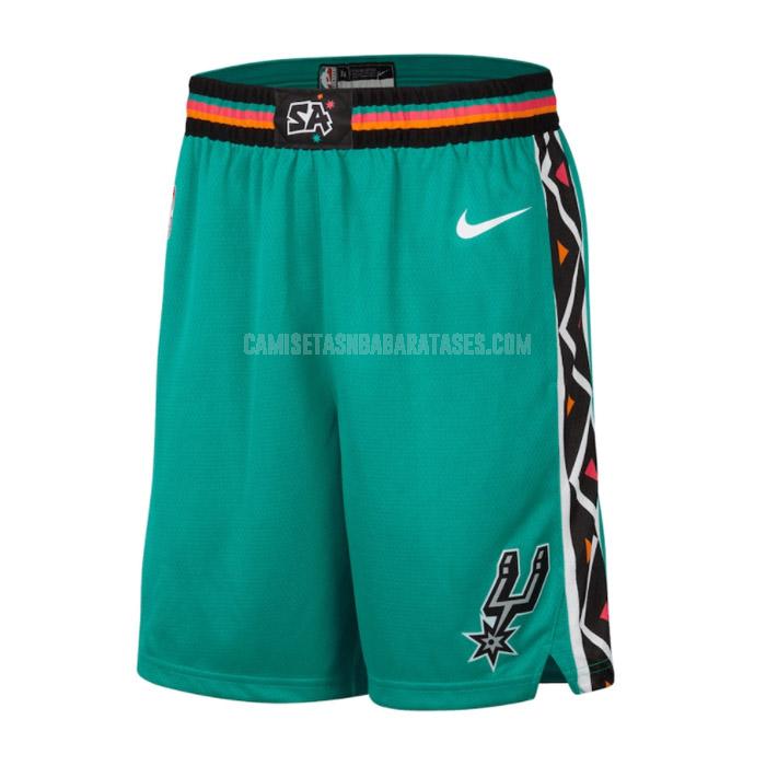 pantalones cortos de baloncesto de la san antonio spurs verde azulado city edition 2023