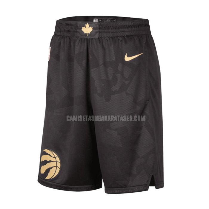 pantalones cortos de baloncesto de la toronto raptors negro city edition 2023