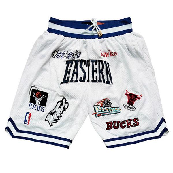 pantalones cortos de la all-star blanco eastern team logo hombres