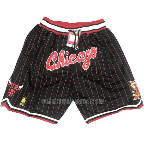 pantalones cortos de la chicago bulls negro just don rayas gn1 hombres