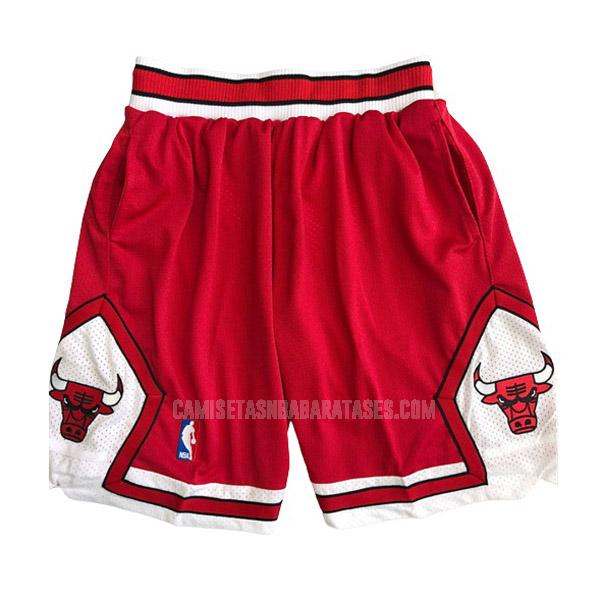 pantalones cortos de la chicago bulls rojo gn1 hombres
