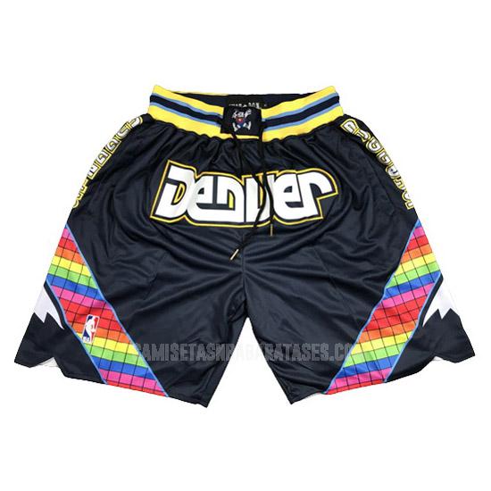 pantalones cortos de la denver nuggets negro city edition 2021-22