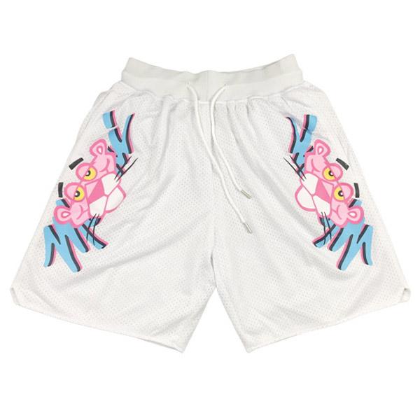 pantalones cortos de la miami heat blanco pink panther rh1 hombres
