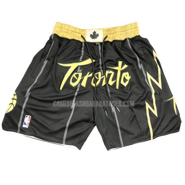 pantalones cortos de la toronto raptors negro city edition ml1 hombres