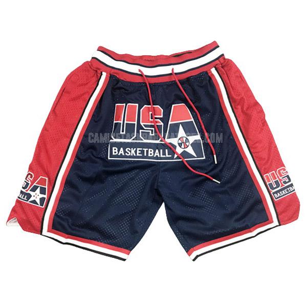 pantalones cortos de la usa team azul marino hombres 1992