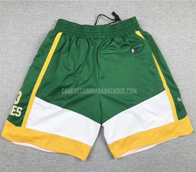 pantalones cortos lebron james de la high school verde jms1 hombres 